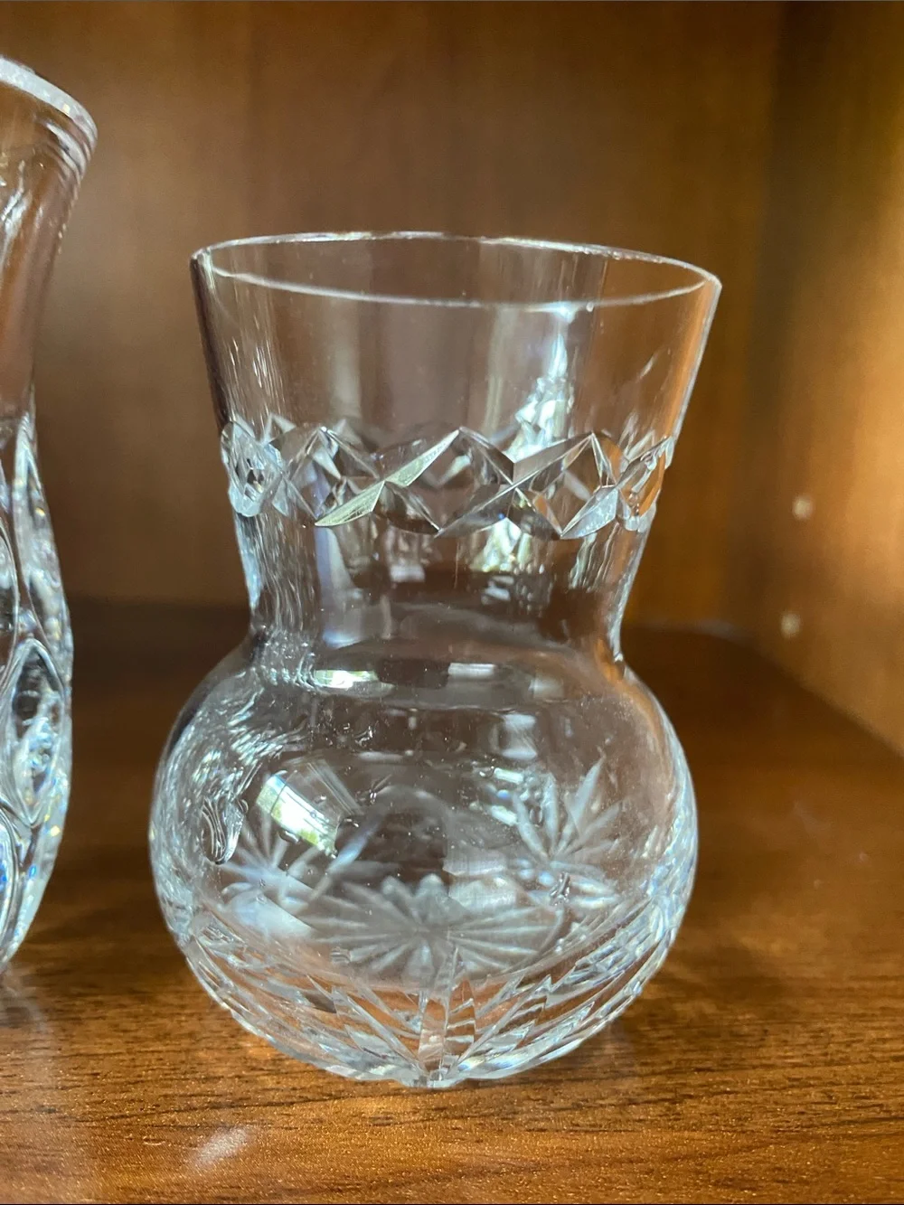 Vintage miniature crystal vases 3,